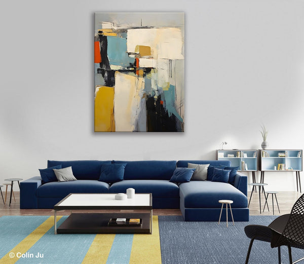 Large Modern Canvas Paintings, Heavy Texture Paintings, Large Original Wall Art Painting for Bedroom, Acrylic Paintings on Canvas-Art Painting Canvas