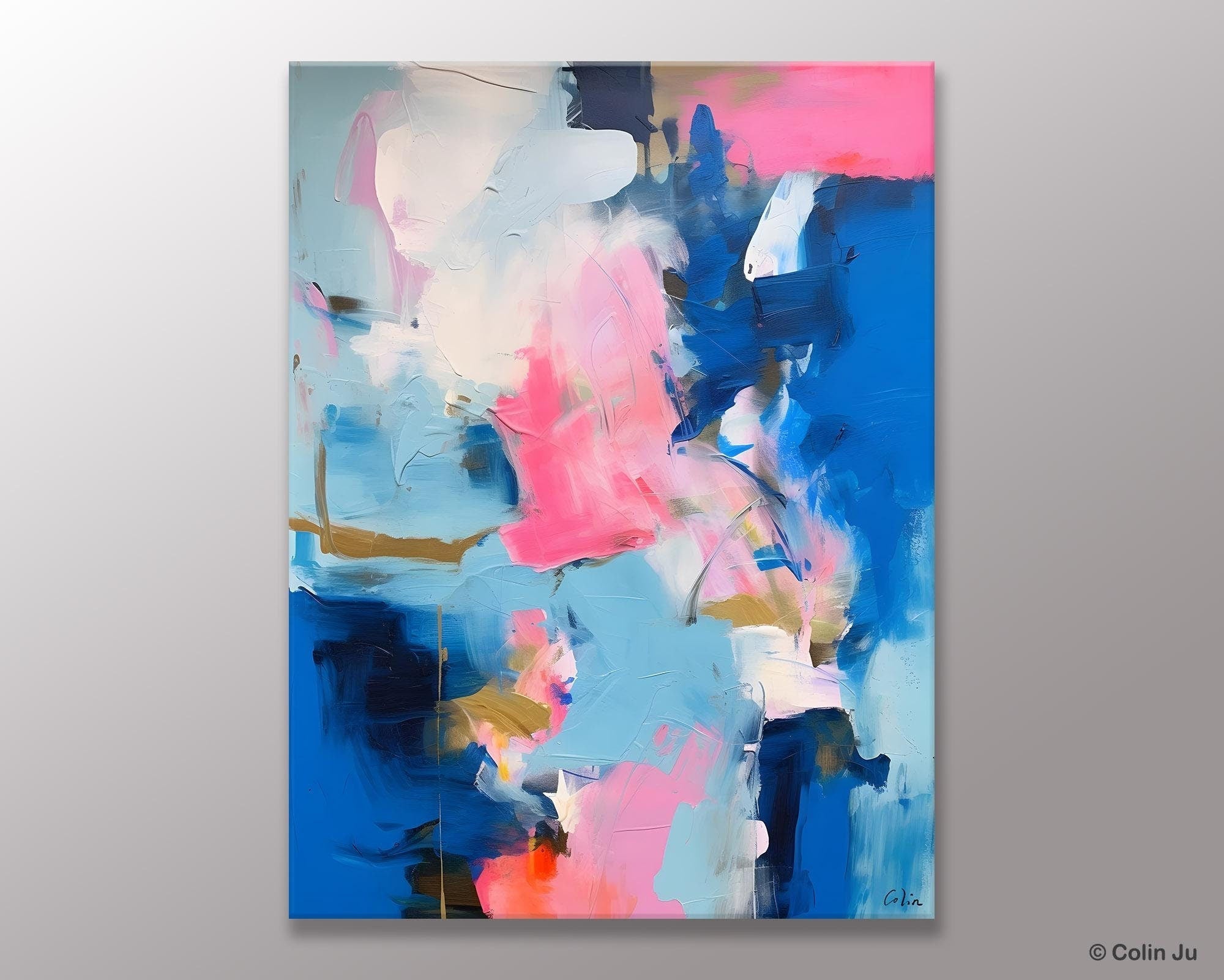Large Abstract Painting for Bedroom, Oversized Canvas Wall Art Paintings, Original Modern Artwork, Contemporary Acrylic Painting on Canvas-Art Painting Canvas