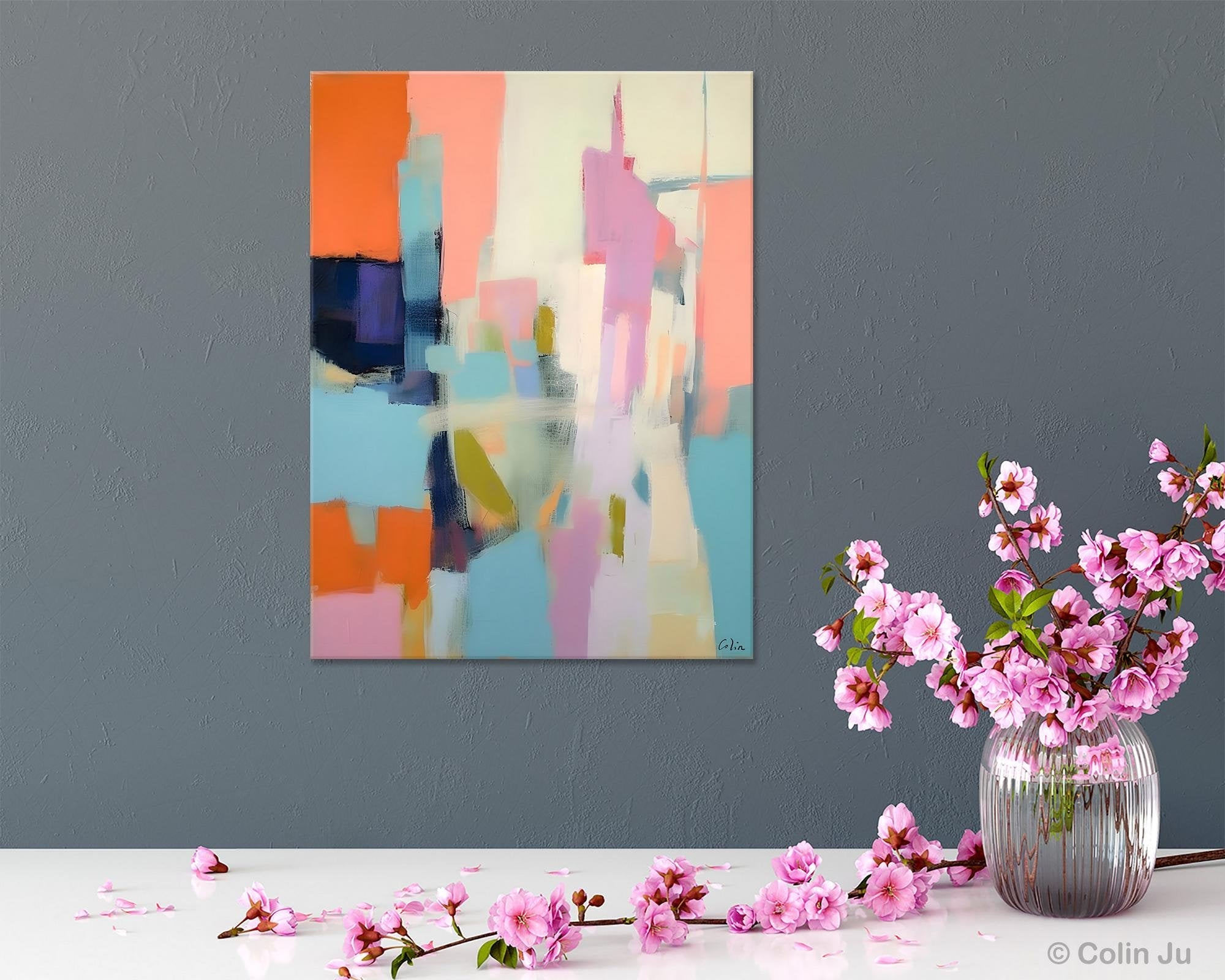 Large Modern Canvas Art for Bedroom, Original Wall Art Paintings, Large Paintings for Sale, Hand Painted Canvas Art, Acrylic Art on Canvas-Art Painting Canvas