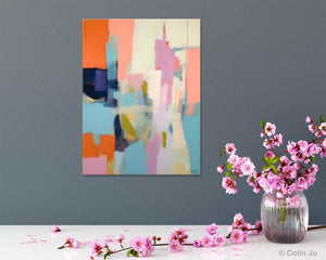 Large Modern Canvas Art for Bedroom, Original Wall Art Paintings, Large Paintings for Sale, Hand Painted Canvas Art, Acrylic Art on Canvas-Art Painting Canvas