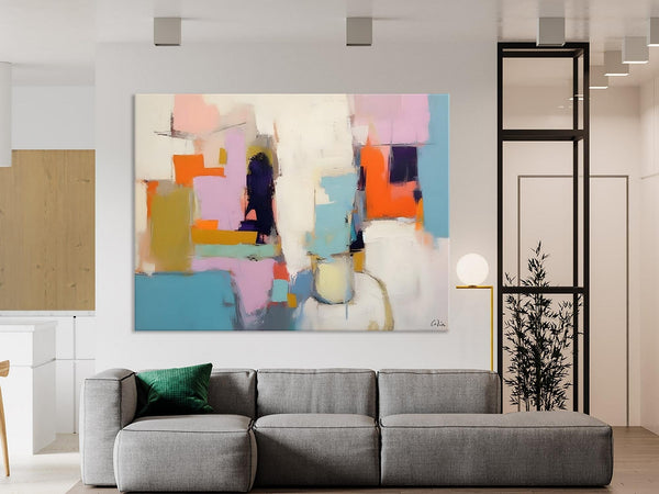 Oversized Abstract Wall Art Paintings, Large Wall Painting for Living Room, Contemporary Abstract Paintings on Canvas, Original Abstract Art-Art Painting Canvas