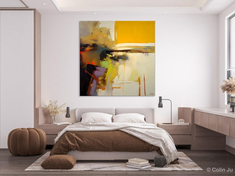 Large Abstract Art for Bedroom, Modern Acrylic Art, Modern Original Abstract Art, Simple Canvas Paintings for Sale, Contemporary Canvas Art-Art Painting Canvas