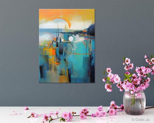 Extra Large Modern Canvas Art for Bedroom, Original Art Paintings, Large Paintings for Sale, Hand Painted Canvas Art, Acrylic Art on Canvas-Art Painting Canvas