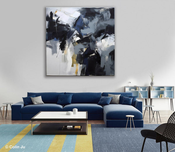 Simple Modern Acrylic Art, Modern Original Abstract Art, Large Abstract Art for Bedroom, Canvas Paintings for Sale, Contemporary Canvas Art-Art Painting Canvas