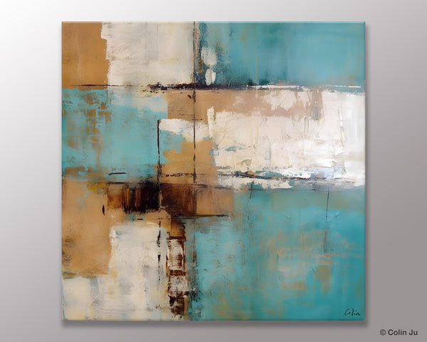 Large Wall Art for Bedroom, Geometric Modern Acrylic Art, Modern Original Abstract Art, Canvas Paintings for Sale, Contemporary Canvas Art-Art Painting Canvas