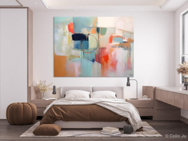 Large Modern Canvas Art, Original Abstract Art Paintings, Hand Painted Acrylic Painting on Canvas, Large Wall Art Painting for Dining Room-Art Painting Canvas