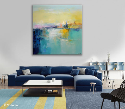 Modern Canvas Paintings, Contemporary Canvas Art, Original Modern Wall Art, Modern Acrylic Artwork, Large Abstract Painting for Bedroom-Art Painting Canvas