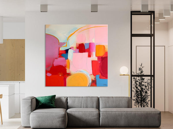 Large Abstract Art for Bedroom, Original Abstract Wall Art, Modern Canvas Paintings, Simple Modern Acrylic Artwork, Contemporary Canvas Art-Art Painting Canvas