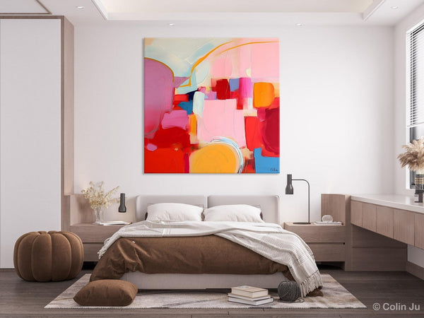 Large Abstract Art for Bedroom, Original Abstract Wall Art, Modern Canvas Paintings, Simple Modern Acrylic Artwork, Contemporary Canvas Art-Art Painting Canvas