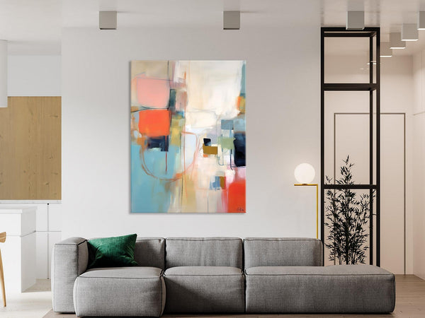 Large Wall Paintings for Bedroom, Original Abstract Art, Contemporary Abstract Paintings on Canvas, Oversized Abstract Wall Art Paintings-Art Painting Canvas