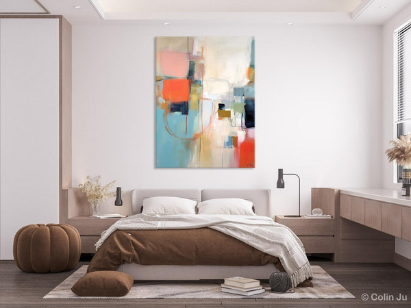 Large Wall Paintings for Bedroom, Original Abstract Art, Contemporary Abstract Paintings on Canvas, Oversized Abstract Wall Art Paintings-Art Painting Canvas