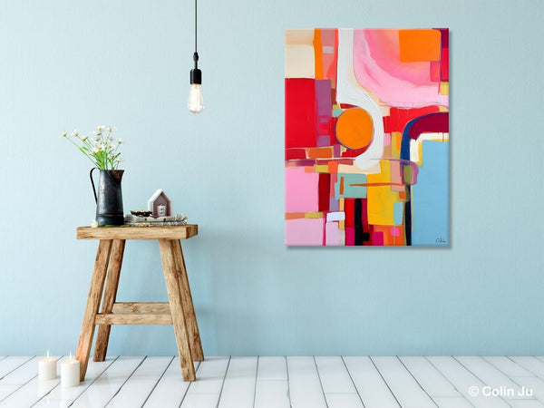 Simple Modern Wall Art, Oversized Contemporary Canvas Art, Original Abstract Paintings, Extra Large Acrylic Painting for Living Room-Art Painting Canvas