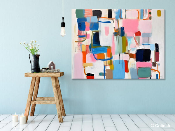 Large Wall Art Ideas for Living Room, Hand Painted Canvas Art, Oversized Canvas Paintings, Original Abstract Art, Contemporary Acrylic Art-Art Painting Canvas