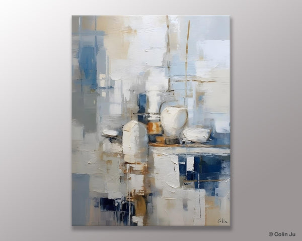 Oversized Contemporary Acrylic Paintings, Modern Abstract Paintings, Original Canvas Wall Art, Extra Large Canvas Painting for Living Room-Art Painting Canvas