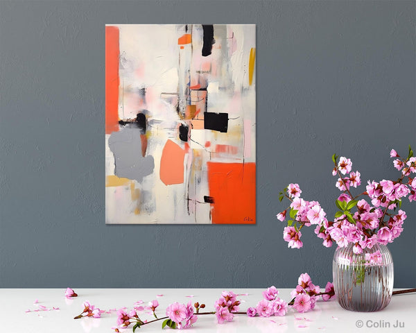 Acrylic Painting on Canvas, Contemporary Painting, Canvas Paintings for Dining Room, Extra Large Modern Wall Art, Original Abstract Painting-Art Painting Canvas