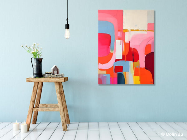 Contemporary Acrylic Painting on Canvas, Simple Abstract Art, Large Painting for Dining Room, Original Canvas Artwork, Wall Art Paintings-Art Painting Canvas