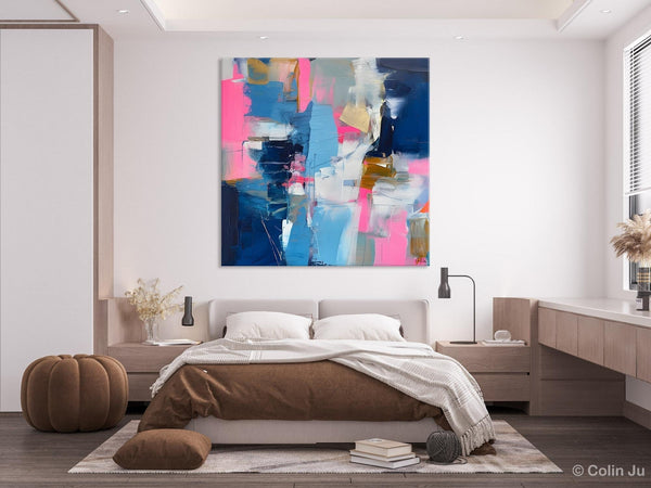 Canvas Art, Original Modern Wall Art, Modern Acrylic Artwork, Modern Canvas Paintings, Contemporary Large Abstract Painting for Dining Room-Art Painting Canvas