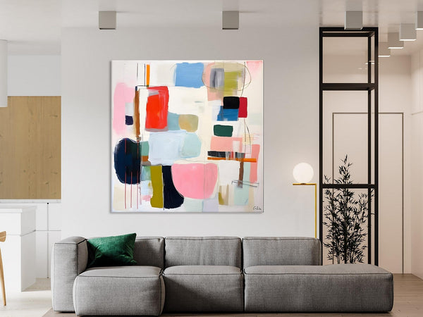 Modern Canvas Paintings, Large Abstract Painting for Bedroom, Original Abstract Wall Art, Modern Acrylic Artwork, Contemporary Canvas Art-Art Painting Canvas