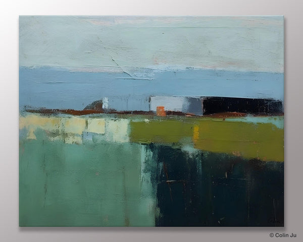 Landscape Acrylic Paintings, Landscape Abstract Painting, Modern Wall Art for Living Room, Original Abstract Art, Acrylic Painting on Canvas-Art Painting Canvas