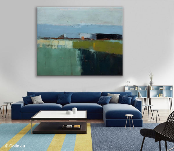 Landscape Acrylic Paintings, Landscape Abstract Painting, Modern Wall Art for Living Room, Original Abstract Art, Acrylic Painting on Canvas-Art Painting Canvas