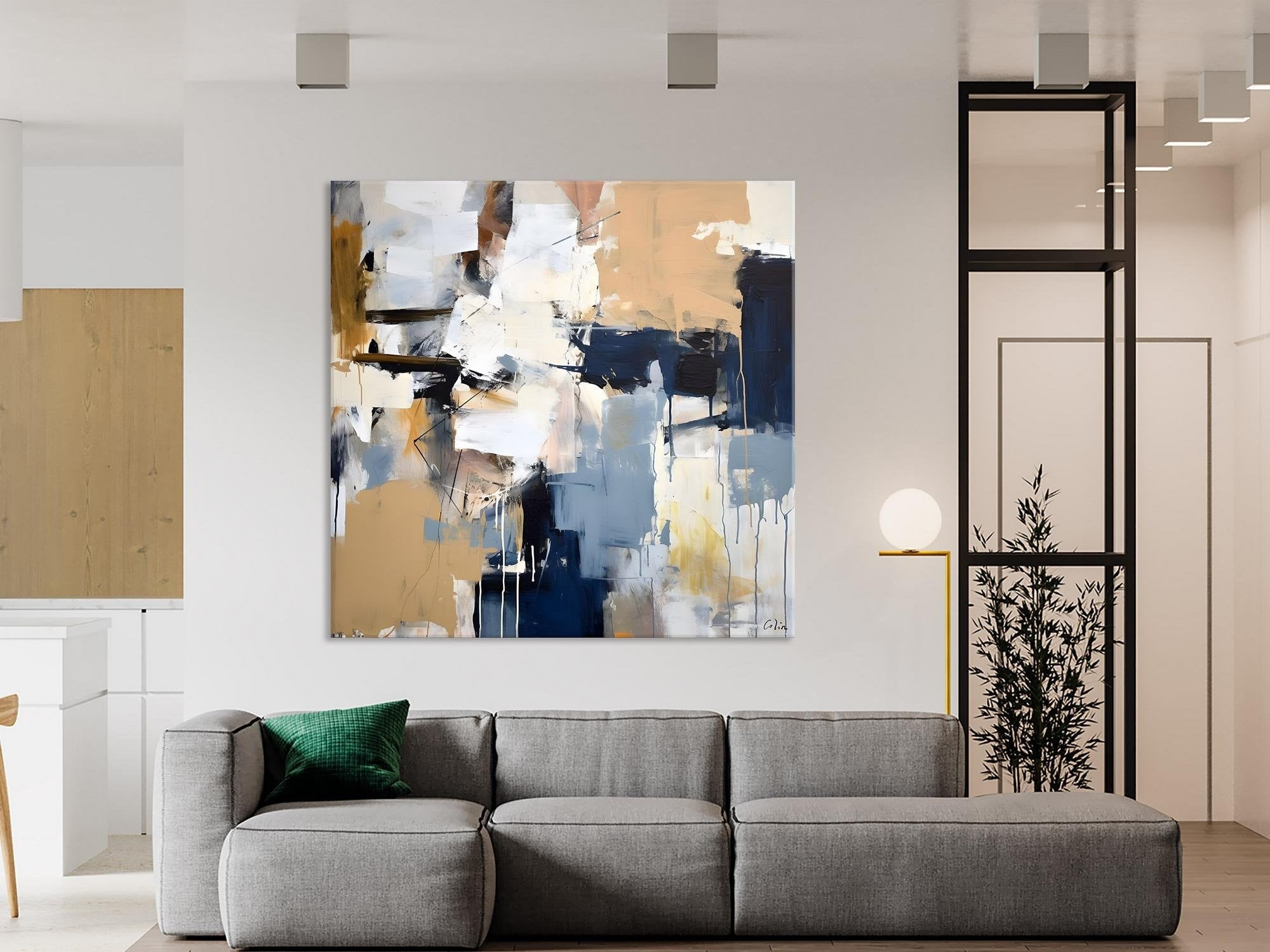 Large Wall Art for Bedroom, Abstract Modern Acrylic Art, Canvas Paintings for Sale, Modern Original Abstract Art, Contemporary Canvas Art-Art Painting Canvas