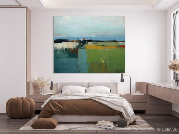 Abstract Landscape Painting for Living Room, Heavy Texture Painting, Hand Painted Canvas Art, Original Abstract Art, Acrylic Art on Canvas-Art Painting Canvas