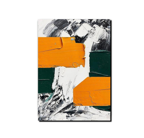 Simple Canvas Art, Yellow Modern Abstract Painting, Living Room Wall Art Ideas, Buy Art Online, Heavy Texture Art, Large Canvas Paintings-Art Painting Canvas