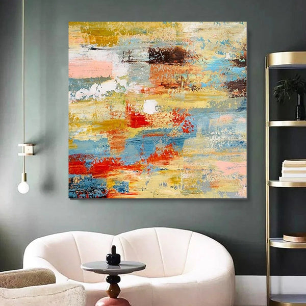 Hand Painted Canvas Art, Bedroom Wall Art Ideas, Modern Paintings for Dining Room, Simple Modern Art, Contemporary Modern Wall Art Paintings-Art Painting Canvas
