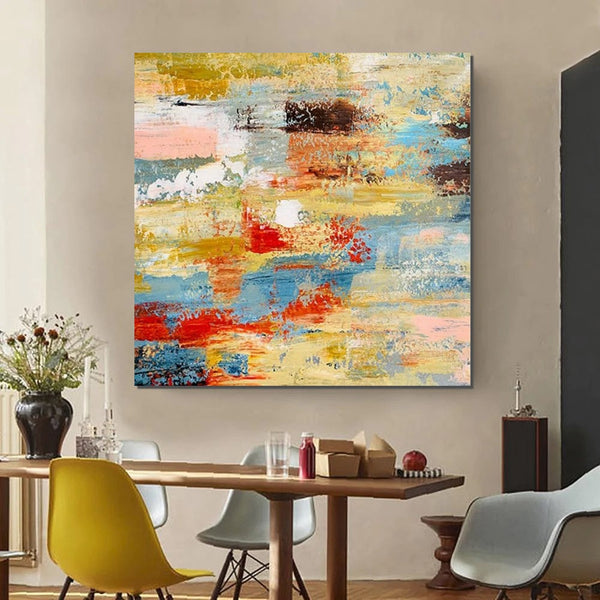 Hand Painted Canvas Art, Bedroom Wall Art Ideas, Modern Paintings for Dining Room, Simple Modern Art, Contemporary Modern Wall Art Paintings-Art Painting Canvas