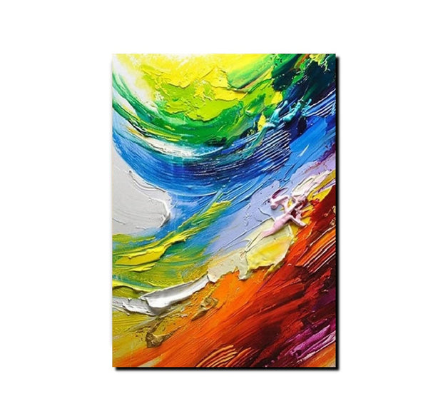 Contemporary Modern Art, Living Room Wall Art Ideas, Impasto Paintings, Buy Large Paintings Online, Palette Knife Paintings-Art Painting Canvas