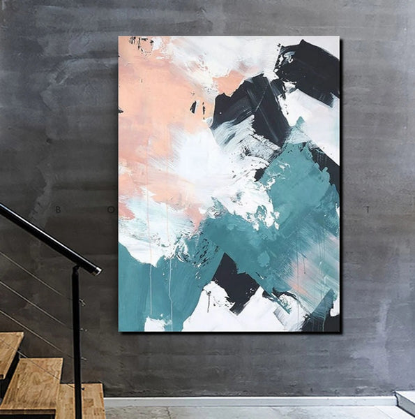 Contemporary Abstract Art, Bedroom Canvas Art Ideas, Large Painting for Sale, Buy Large Paintings Online, Simple Modern Art-Art Painting Canvas