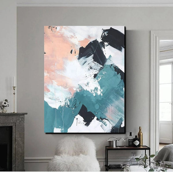 Contemporary Abstract Art, Bedroom Canvas Art Ideas, Large Painting for Sale, Buy Large Paintings Online, Simple Modern Art-Art Painting Canvas