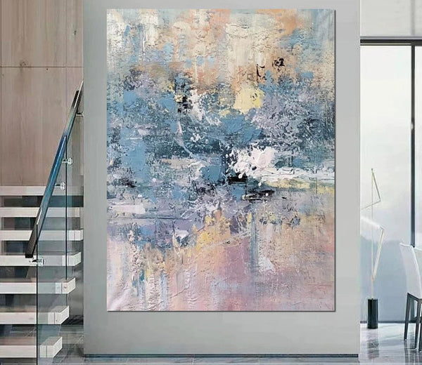 Simple Wall Art Ideas, Heavy Texture Painting, Bedroom Abstract Paintings, Modern Abstract Painting, Large Acrylic Canvas Paintings-Art Painting Canvas