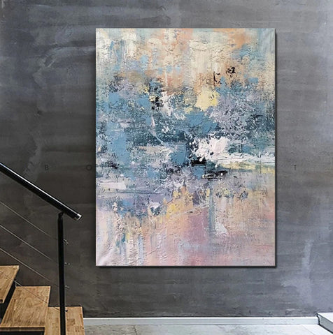 Simple Wall Art Ideas, Heavy Texture Painting, Bedroom Abstract Paintings, Modern Abstract Painting, Large Acrylic Canvas Paintings-Art Painting Canvas