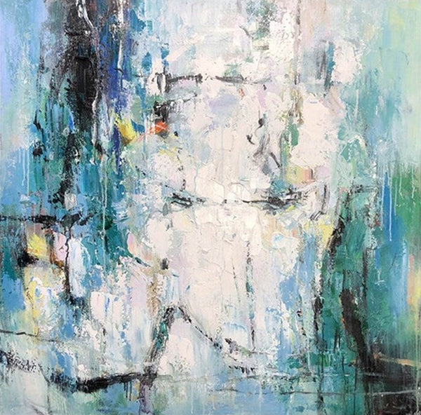 Large Paintings for Living Room, Hand Painted Acrylic Painting, Bedroom Wall Painting, Modern Contemporary Art, Modern Paintings for Dining Room-Art Painting Canvas