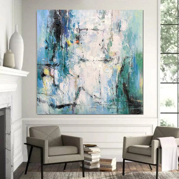 Large Paintings for Living Room, Hand Painted Acrylic Painting, Bedroom Wall Painting, Modern Contemporary Art, Modern Paintings for Dining Room-Art Painting Canvas