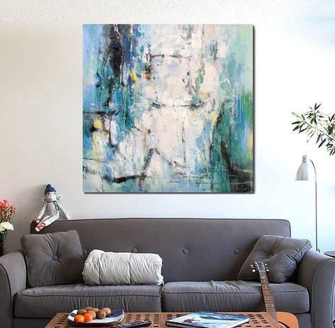 Large Paintings for Living Room, Hand Painted Acrylic Painting, Bedroom Wall Painting, Modern Contemporary Art, Modern Paintings for Dining Room-Art Painting Canvas