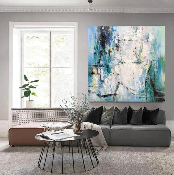 Large Paintings for Living Room, Hand Painted Acrylic Painting, Bedroom Wall Painting, Modern Contemporary Art, Modern Paintings for Dining Room-Art Painting Canvas