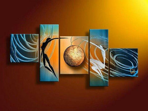 Abstract Art of Love, Living Room Acrylic Paintings, Love Abstract Painting, Living Room Wall Art Paintings, Multiple Canvas Paintings-Art Painting Canvas