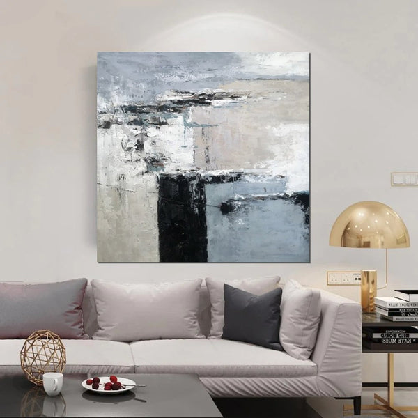 Simple Acrylic Paintings, Modern Wall Art Paintings for Living Room, Dining Room Acrylic Paintings, Heavy Texture Canvas Art, Buy Art Online-Art Painting Canvas