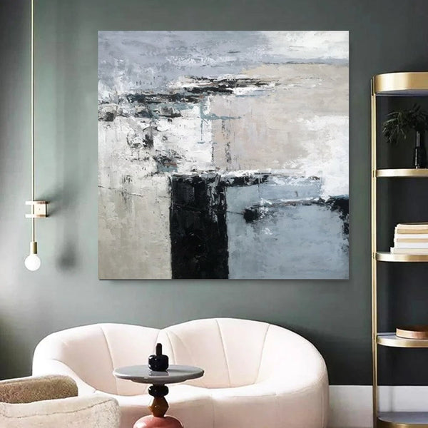 Simple Acrylic Paintings, Modern Wall Art Paintings for Living Room, Dining Room Acrylic Paintings, Heavy Texture Canvas Art, Buy Art Online-Art Painting Canvas
