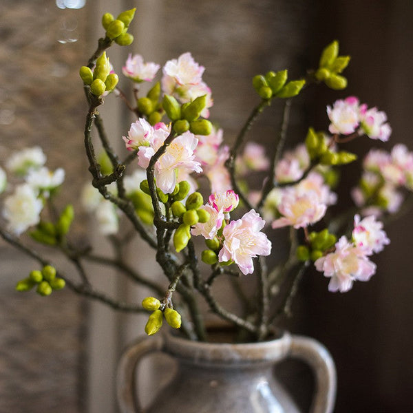 Cherry Blossom, Sakura Flowers, Creative Flower Arrangement Ideas for Home Decoration, Unique Artificial Flowers, Simple Artificial Floral for Bedroom-Art Painting Canvas
