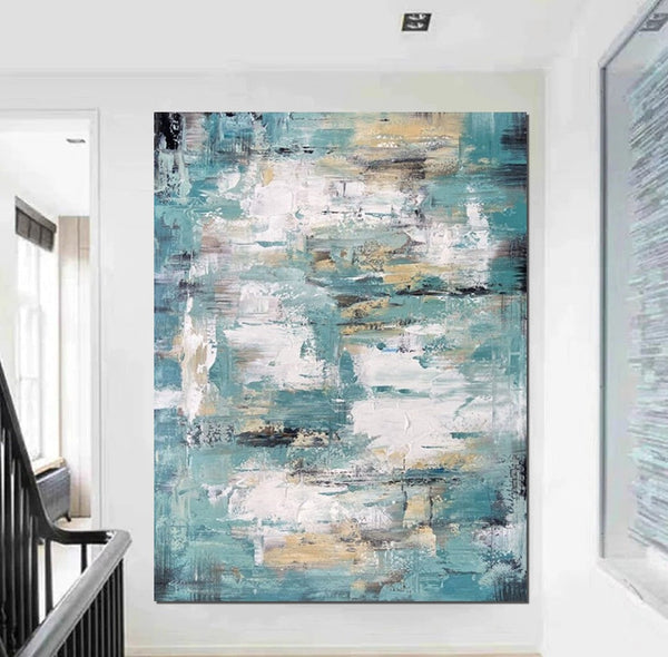 Modern Abstract Painting, Simple Wall Art Ideas for Dining Room, Heavy Texture Painting, Bedroom Abstract Paintings, Large Acrylic Canvas Paintings-Art Painting Canvas
