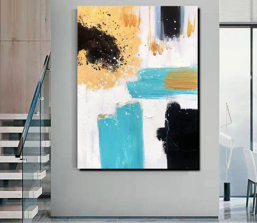 Bedroom Wall Art Paintings, Acylic Abstract Paintings, Large Painting on Canvas, Buy Abstract Painting Online, Simple Modern Art-Art Painting Canvas
