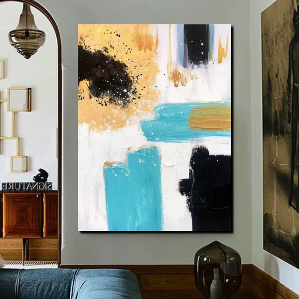Bedroom Wall Art Paintings, Acylic Abstract Paintings, Large Painting on Canvas, Buy Abstract Painting Online, Simple Modern Art-Art Painting Canvas