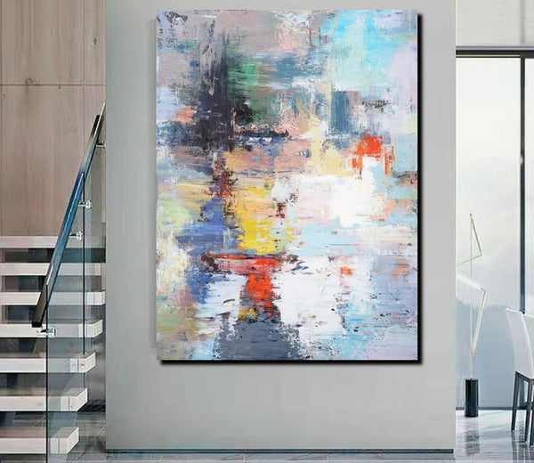 Modern Paintings Behind Sofa, Acrylic Paintings on Canvas, Large Painting for Sale, Contemporary Canvas Wall Art, Buy Paintings Online-Art Painting Canvas