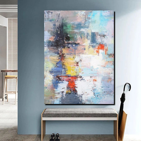 Modern Paintings Behind Sofa, Acrylic Paintings on Canvas, Large Painting for Sale, Contemporary Canvas Wall Art, Buy Paintings Online-Art Painting Canvas