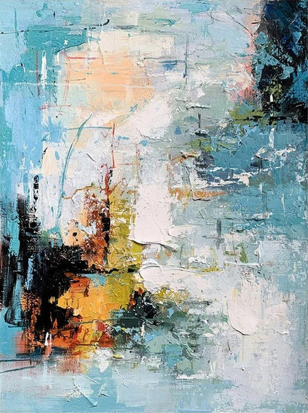 Extra Large Acrylic Painting, Modern Contemporary Abstract Artwork, Simple Modern Art, Living Room Wall Art Painting, Palette Knife Paintings-Art Painting Canvas